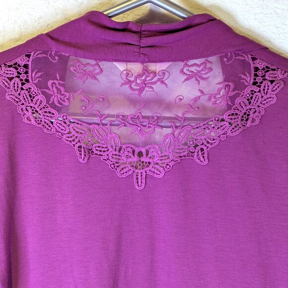Purplish pink Lace vest/shrug by Northern Reflections Size Med - Picture 3 of 3